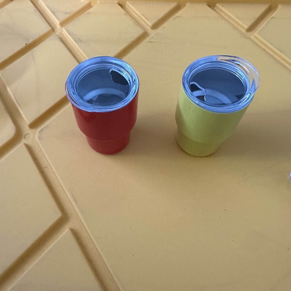 Vibrant Red and Yellow Party Shot Glasses